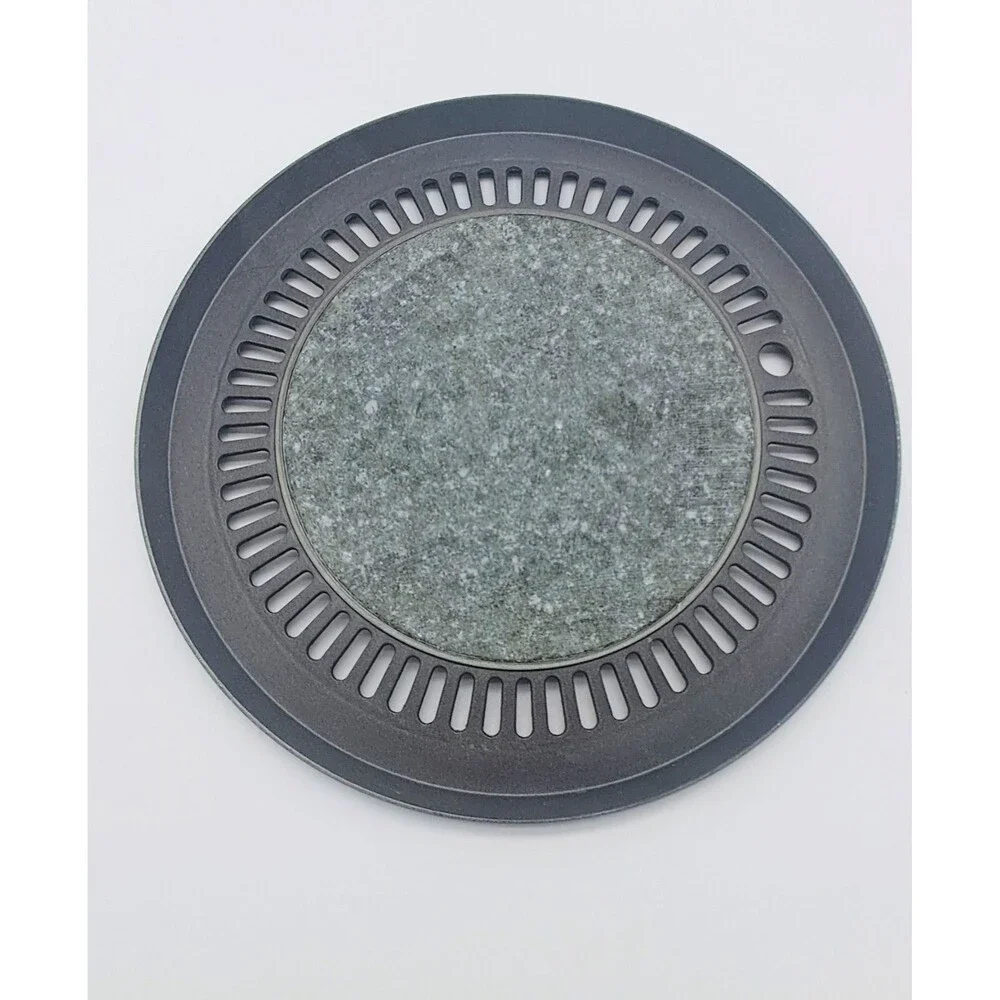 Korean Natural Stone Serpentine Barbecue BBQ Grill Plate, Made in Korea
